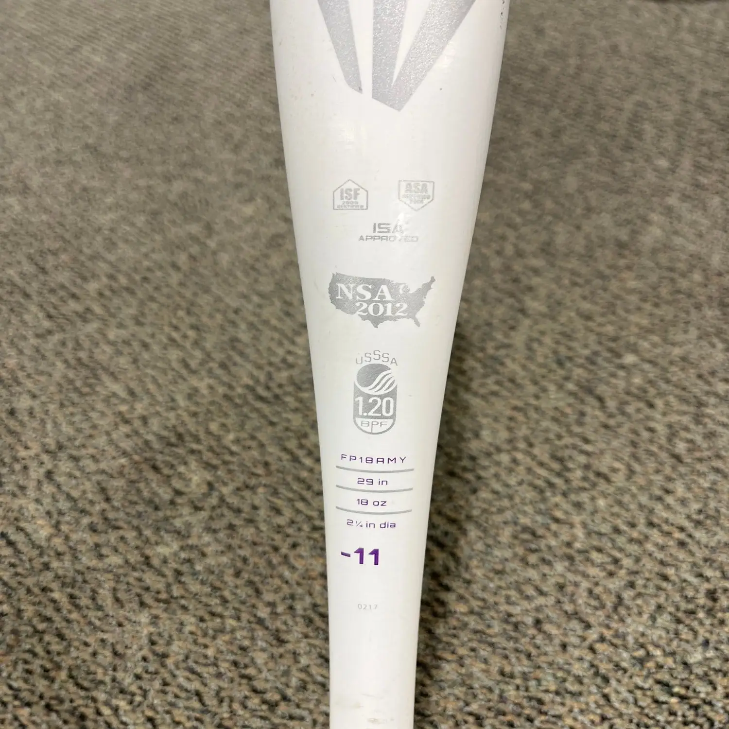Used 2018 Easton Amethyst Alloy Bat -11 18OZ 29" 5 Used 2018 Easton Amethyst Alloy Bat -11 18OZ 29" - Image 3