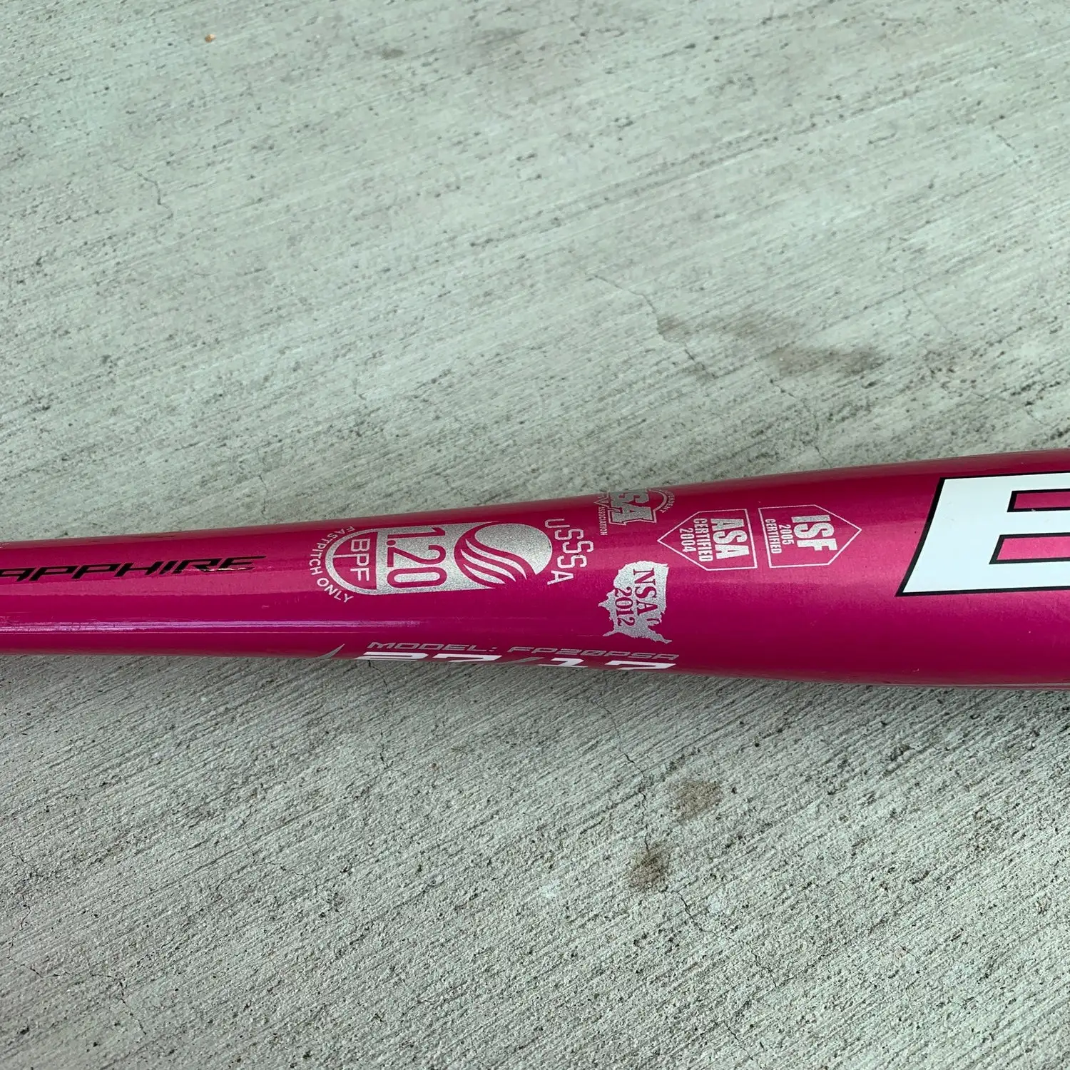 Used 2020 Easton Pink Sapphire Alloy Bat -10 17OZ 27" 5 Used 2020 Easton Pink Sapphire Alloy Bat -10 17OZ 27" - Image 3