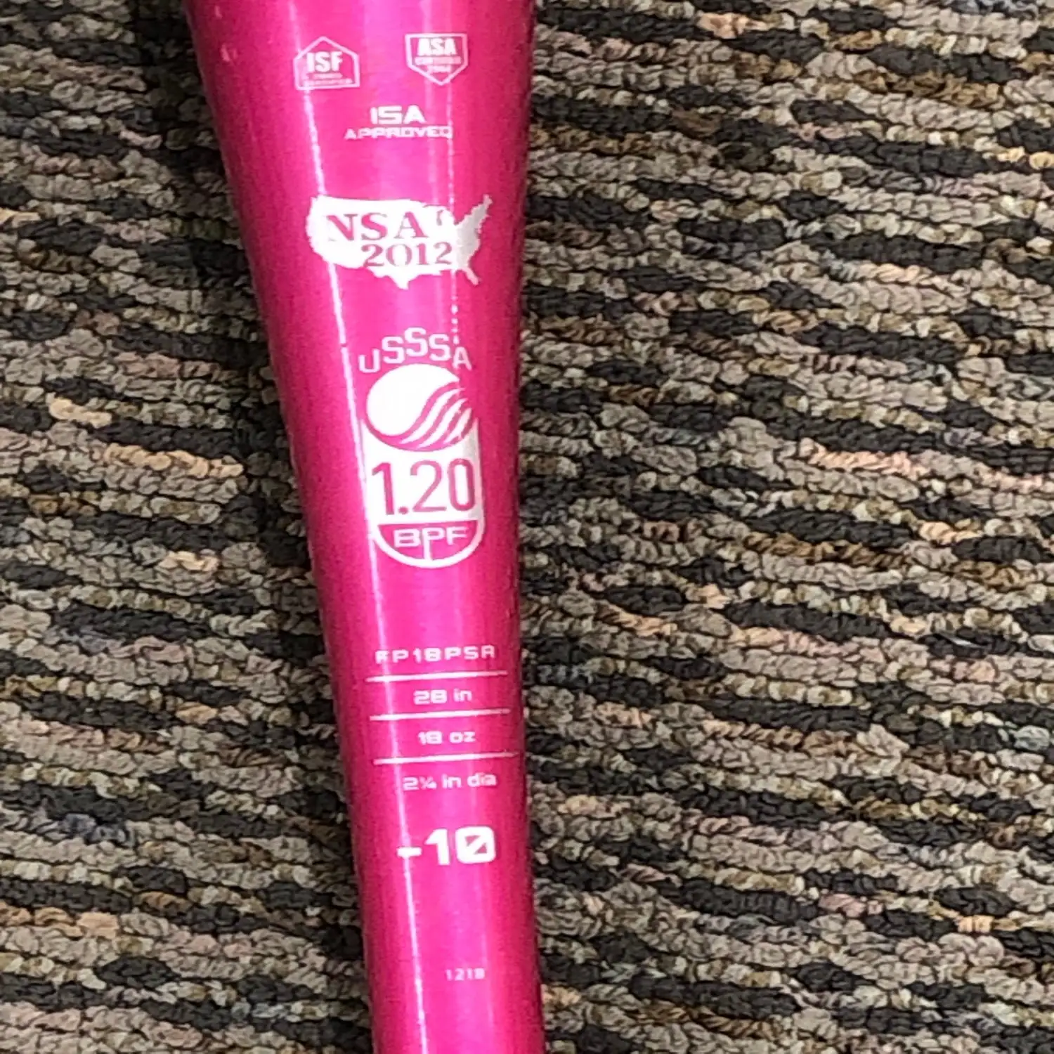 Used Easton Pink Sapphire Alloy Bat -10 18OZ 28" 4 Used Easton Pink Sapphire Alloy Bat -10 18OZ 28" - Image 2